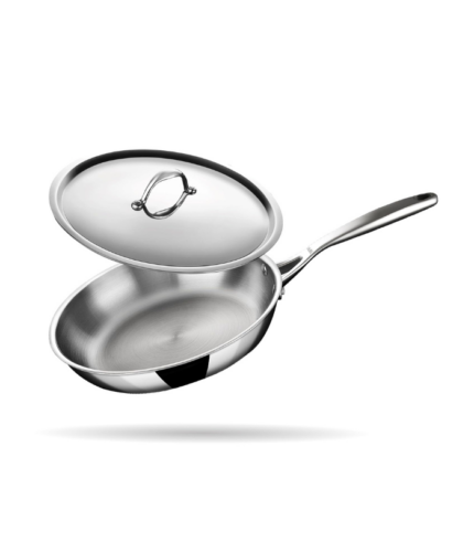 Steel Fry Pan with Lid